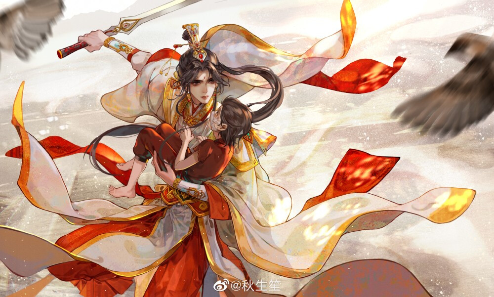 「墨香铜臭」天官赐福/花怜
画师：wb秋生笙