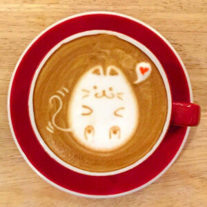 超可爱的动物咖啡拉花 - 高清图片,堆糖,美图壁纸兴趣社区