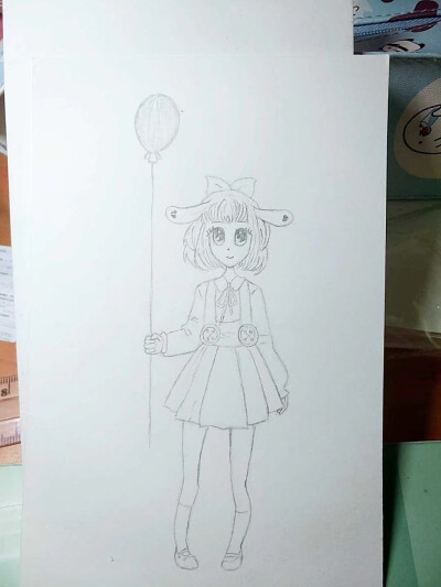 一个女孩子的涂涂画画