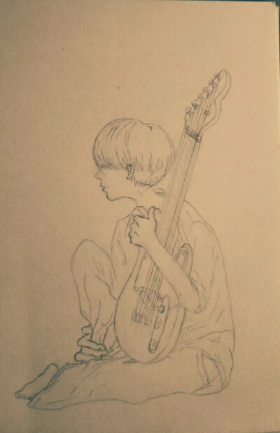 一个女孩子的涂涂画画