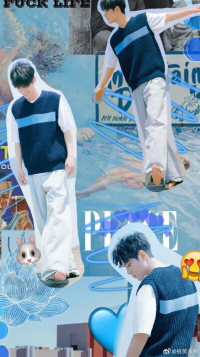 “一束光照进铁塔，铁塔里的肮脏龌龊被显现，这束光便有了罪。”
肖战拼贴壁纸