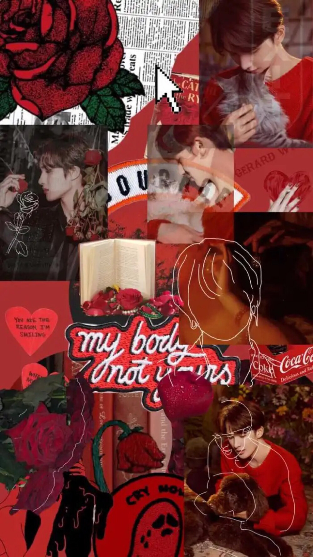 “一束光照进铁塔，铁塔里的肮脏龌龊被显现，这束光便有了罪。”
爱豆拼贴壁纸 朱正廷