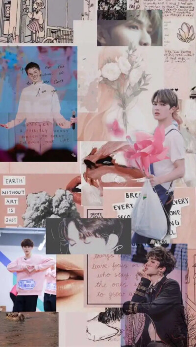 “一束光照进铁塔，铁塔里的肮脏龌龊被显现，这束光便有了罪。”
爱豆拼贴壁纸 朱正廷