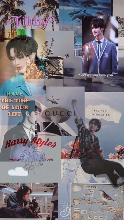 “一束光照进铁塔，铁塔里的肮脏龌龊被显现，这束光便有了罪。”
爱豆拼贴壁纸 朱正廷