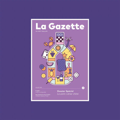 平面设计工作室Makers Company团队为法国葡萄酒订阅杂志 La Gazette 制作的插画封面，矢量简约风格，吸睛十足