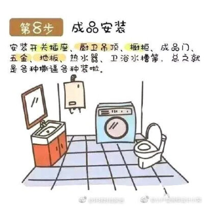 简单易懂的装修流程图