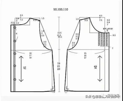 宝宝衣服剪裁图纸，图转侵删