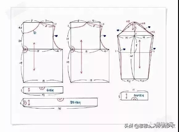 宝宝衣服剪裁图纸，图转侵删