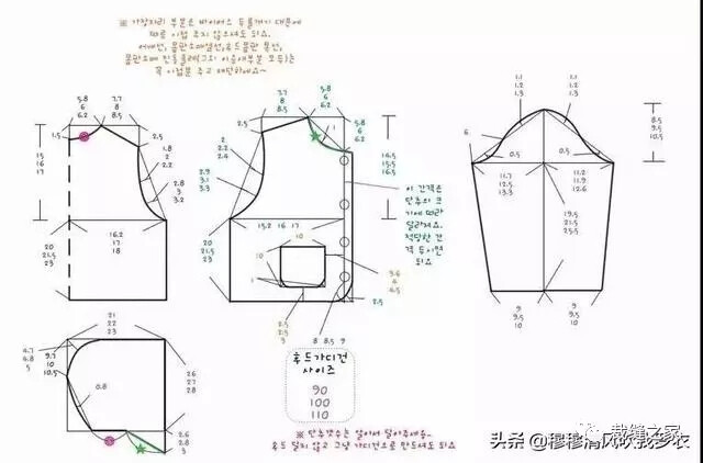 宝宝衣服剪裁图纸，图转侵删