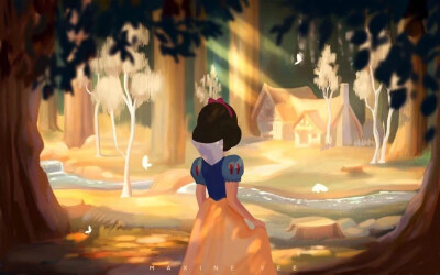 迪士尼 公主 背影 《［零叔］迪士尼}》
Maxine Vee设计了迪士尼公主们的背影，每一位公主都好有风格，木兰抱着头盔的背影真的太飒了！