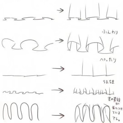 裙子褶皱 花边参考