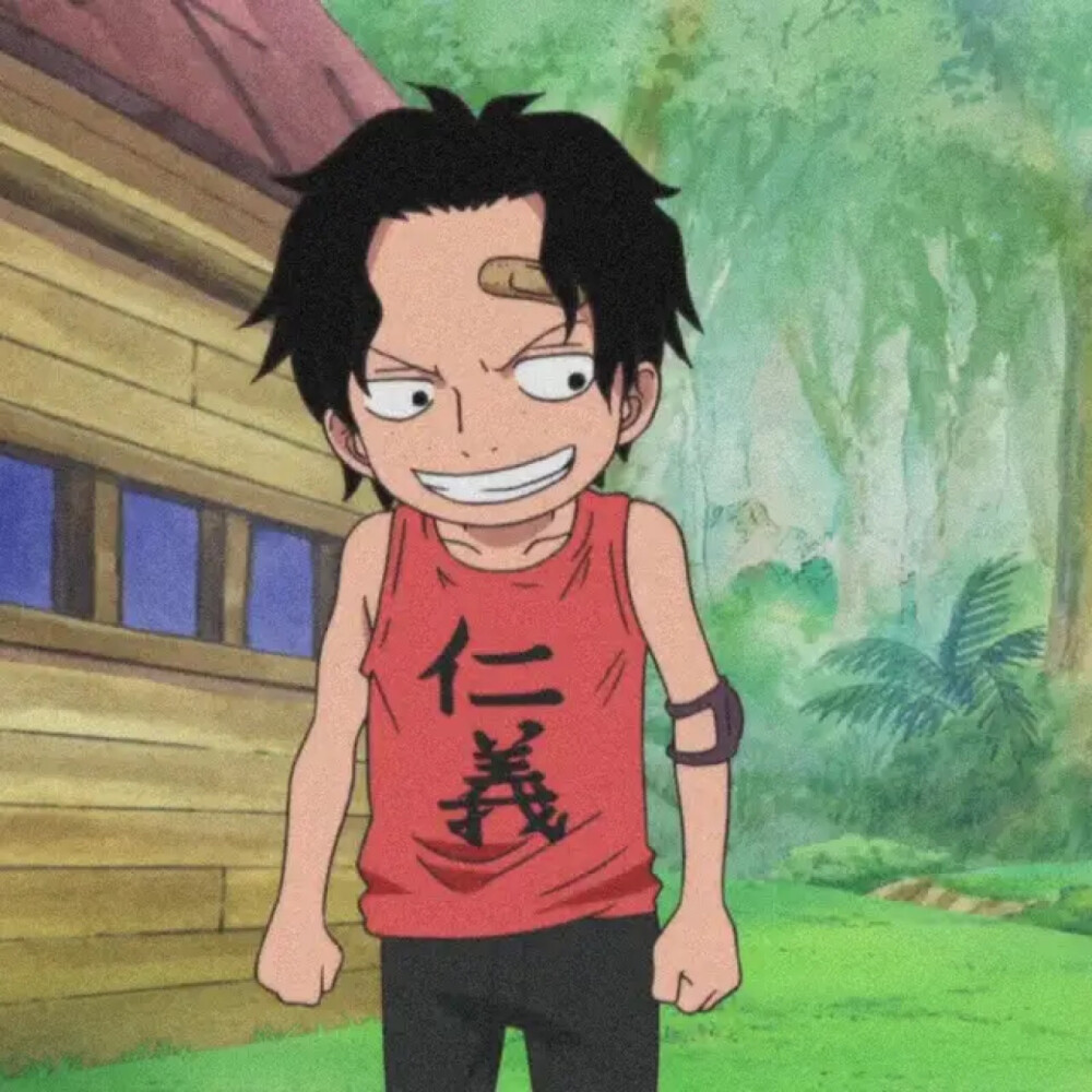 路飞 温柔的雀斑男孩,白胡子海贼团第二队队长火拳艾斯