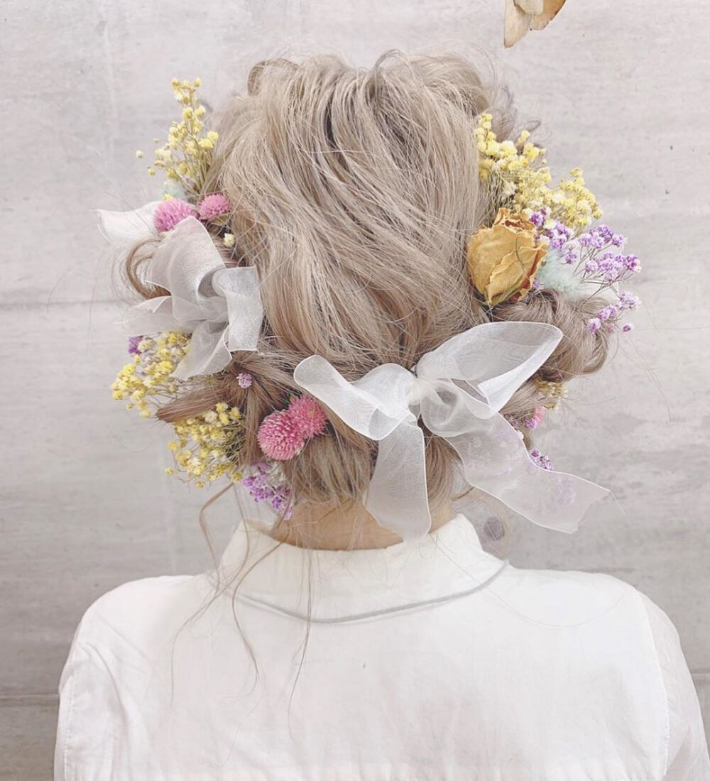 透明感 ♡ 和服编发 少女发型成人式 毕业式 摄影 ɪɴs : ʙᴀʙᴇᴍᴇɢᴜᴍɪ ♡