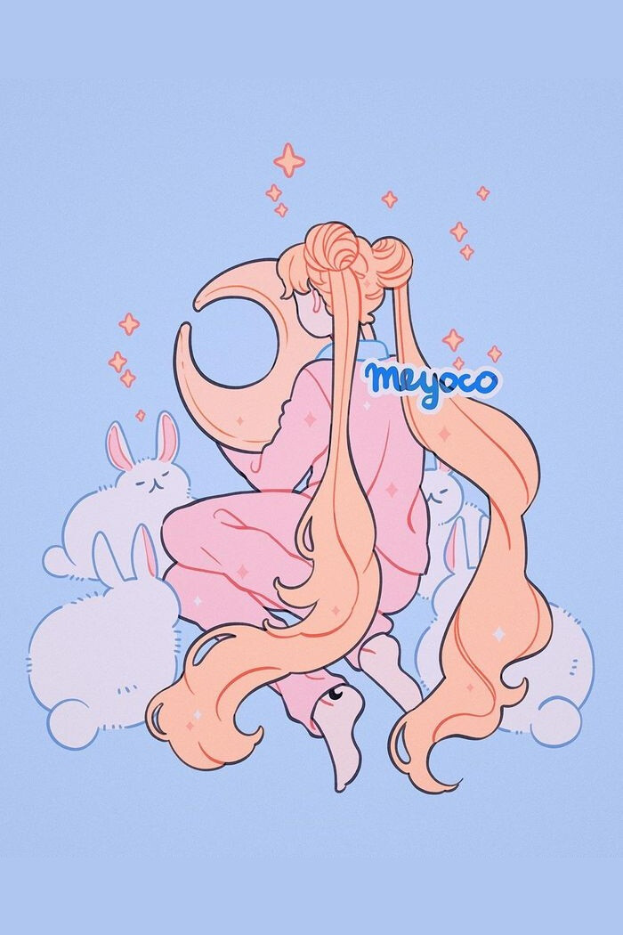 少女 梦幻 插画 meyo