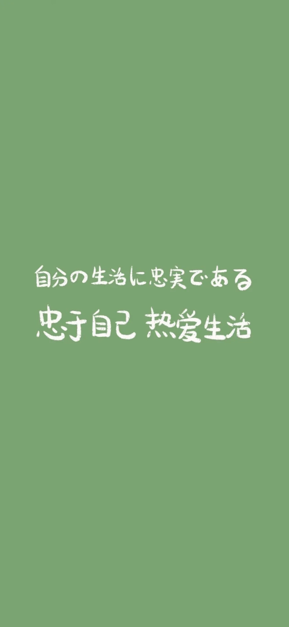 绿色壁纸#励志文字文案#简约纯色#干净高级