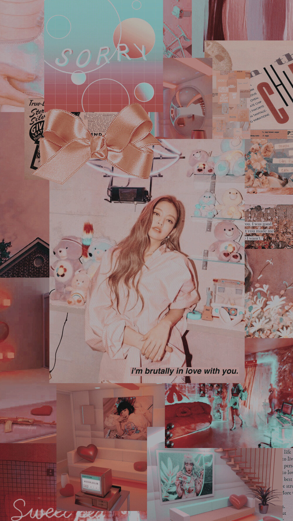 Blackpink/粉墨-jennie 珍妮拼贴壁纸~
壁纸/锁屏壁纸/爱豆壁纸/无水印壁纸/手机壁纸
cr.Pinterest