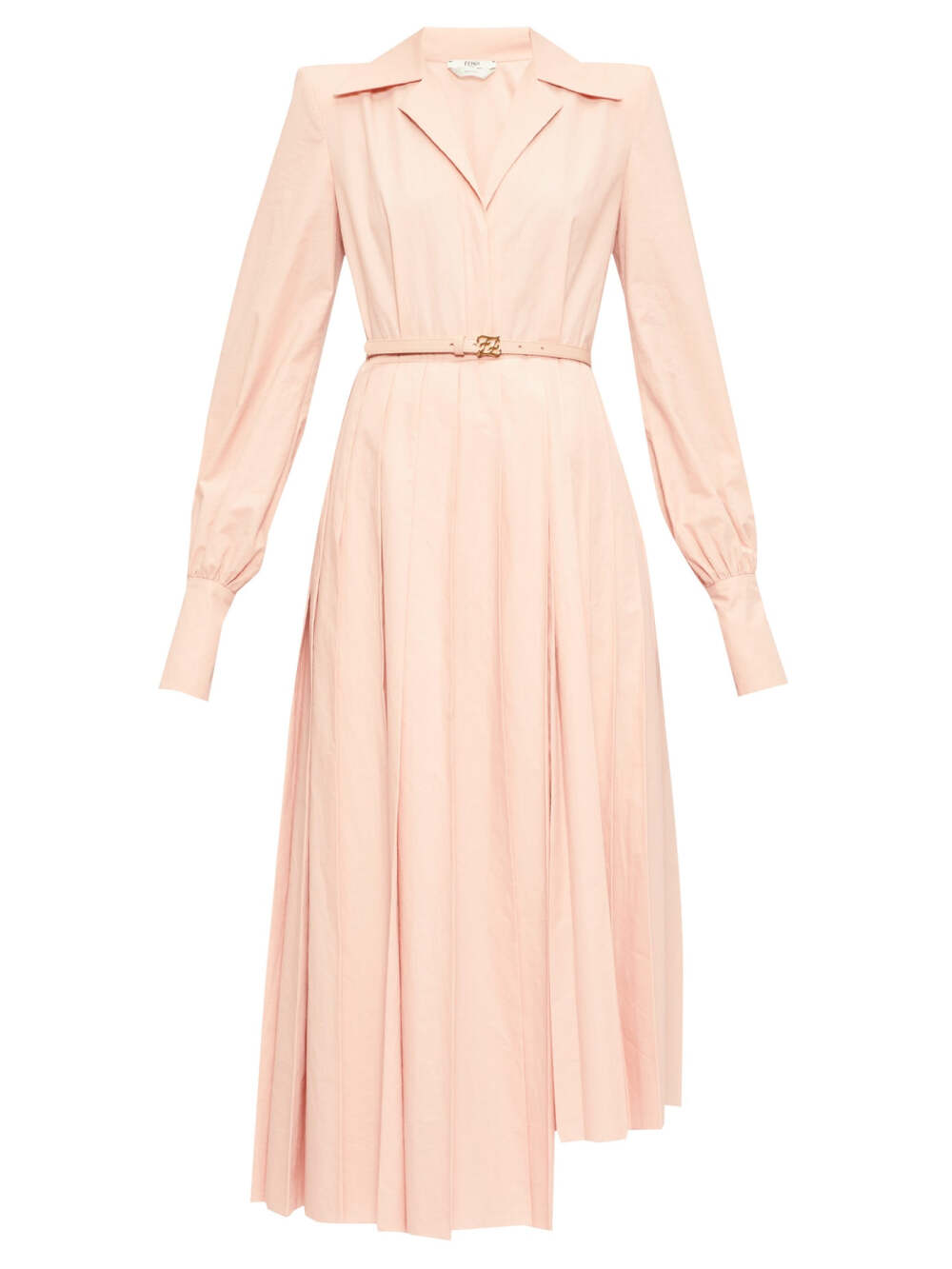 Gloria belted cotton-poplin shirtdress | Fendi