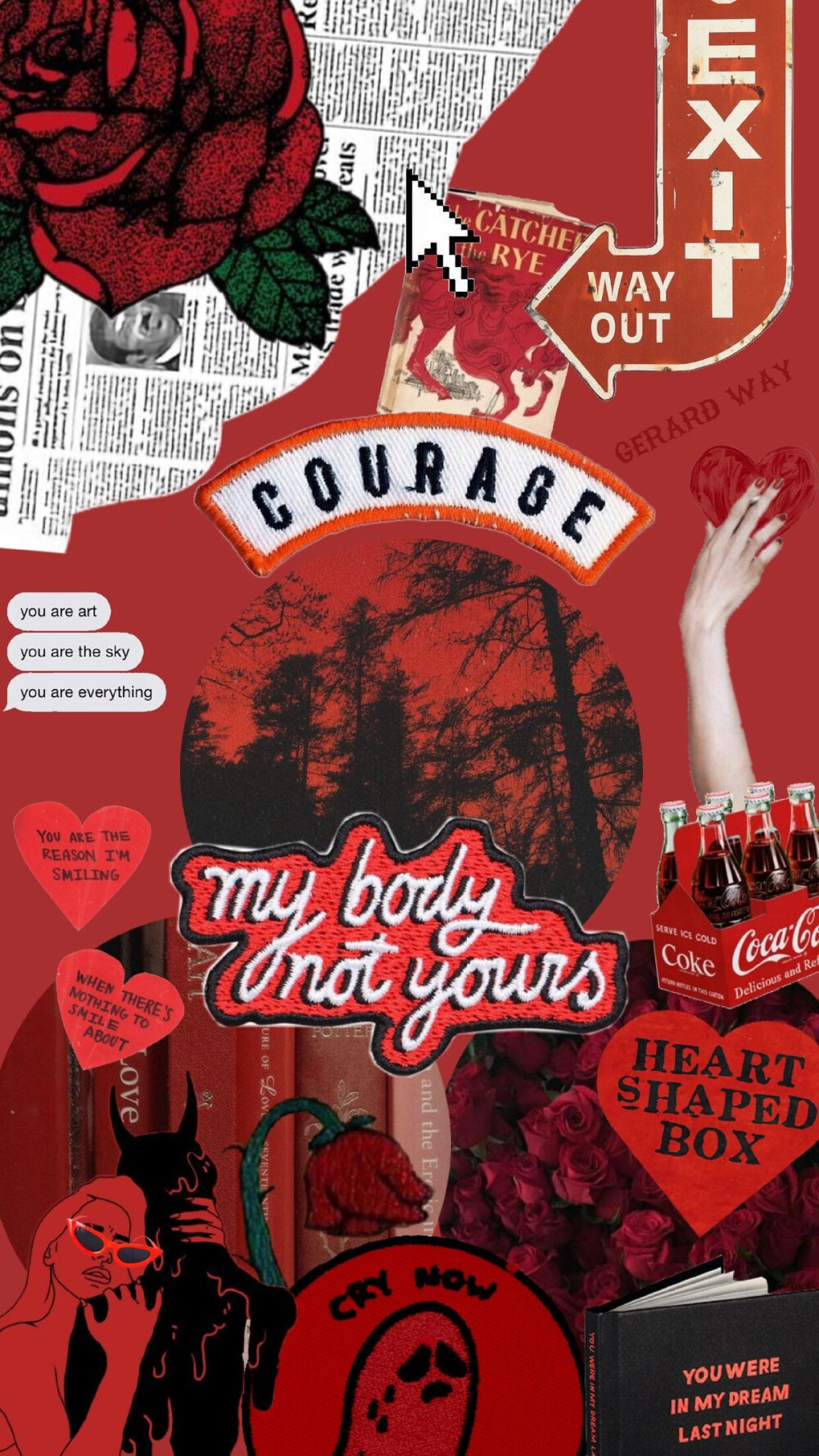 出处pinterest拼接壁纸拼贴壁纸欧美壁纸复古壁纸