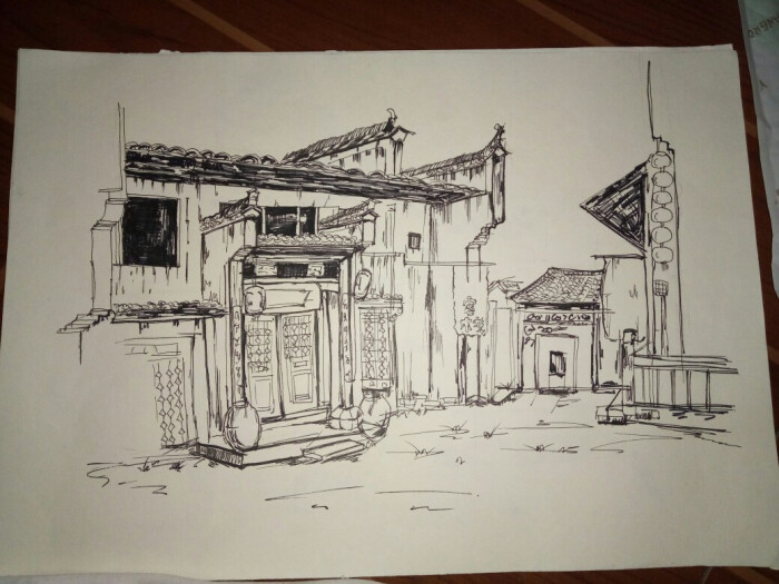 装饰画 色彩 风景速写