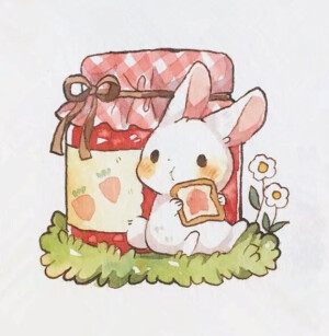 ▽  水彩  兔子
ins:mokarooru
