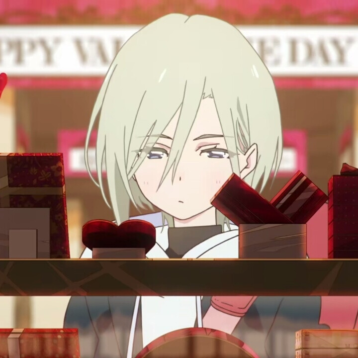 自截动漫头像 迦纳巧克力「pink valentine」的广告主题曲「心予报」