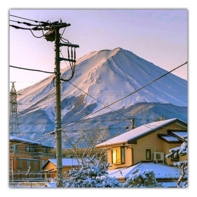 冬日 雪景 明信片