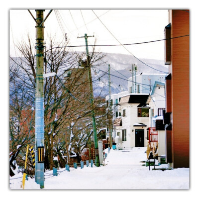 冬日 雪景 明信片