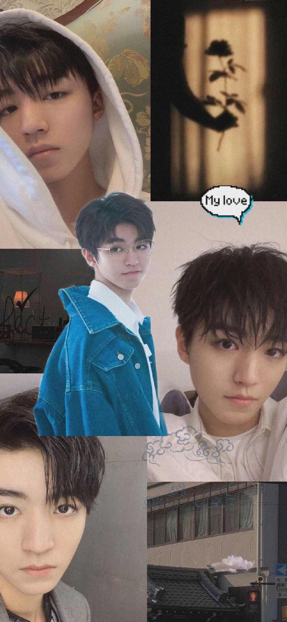 TFBOYS王俊凯拼贴壁纸