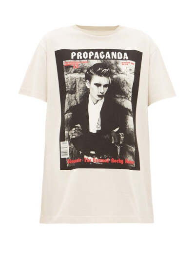 Acne Studios Erice Propaganda magazine-print cotton T-shirt