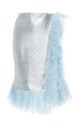 Chanimail Feathered Wrap Skirt by Christopher Kane 