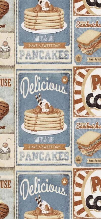 复古拼接壁纸 侵删