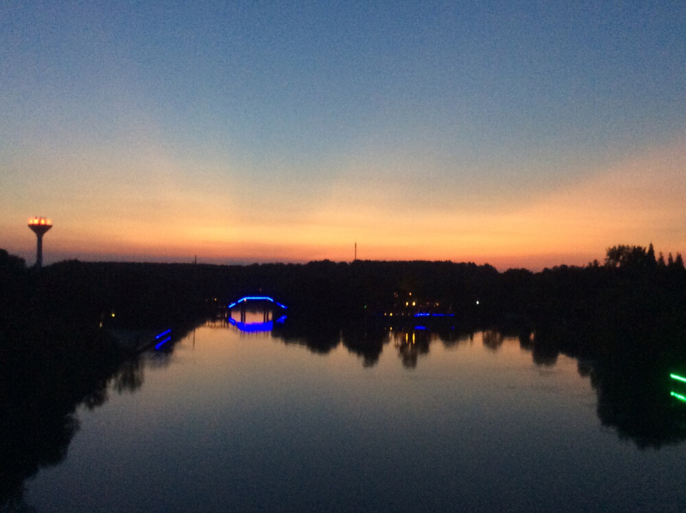 情人桥上 夕阳