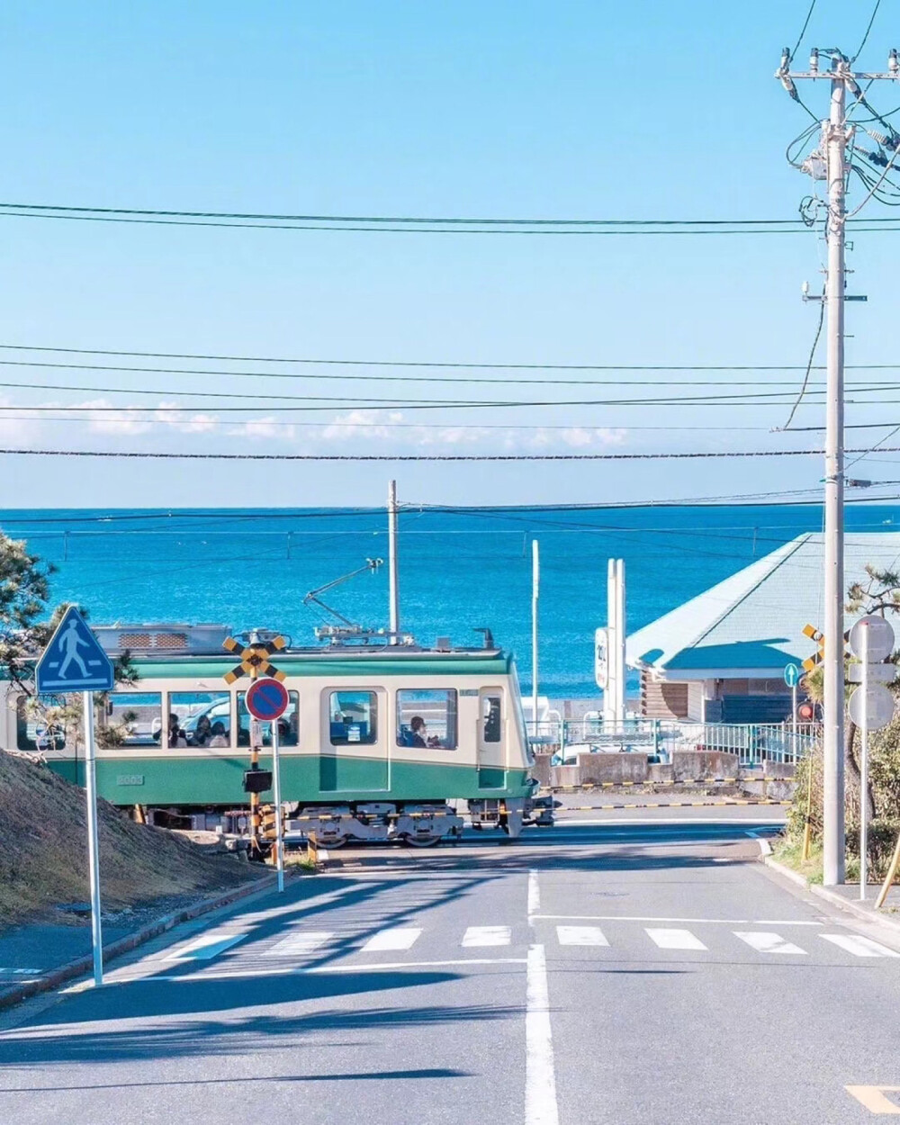  “去年夏天到达的镰仓
是夹杂着海盐味道的蓝色”