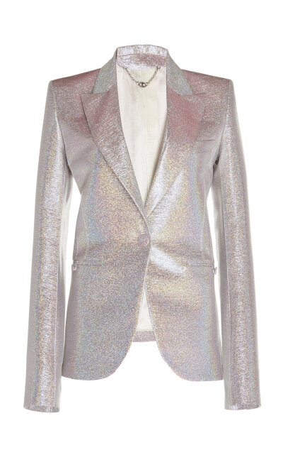 Iridescent Crepe Blazer by Paco Rabanne