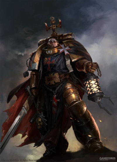 战锤40K 帝国之拳 子团 黑色圣堂，最高元帅海尔布莱切特。