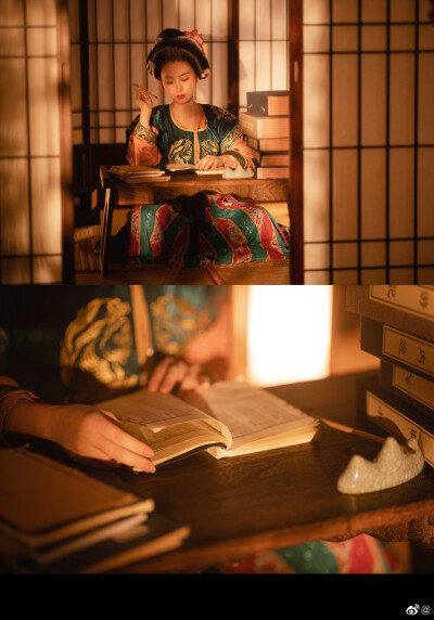 ——明日河桥重回首，月明千里故人遥——
摄影：@松溪大曲
梳妆：@啊啊啊啊啊阿shi
出镜：@肆玖-咸鱼也要认真生活
汉服：@幽窗小记-
场地：@白星摄影工作室
#汉服写真##汉服#