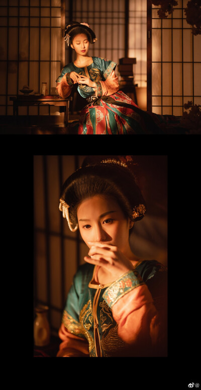 ——明日河桥重回首，月明千里故人遥——
摄影：@松溪大曲
梳妆：@啊啊啊啊啊阿shi
出镜：@肆玖-咸鱼也要认真生活
汉服：@幽窗小记-
场地：@白星摄影工作室
#汉服写真##汉服#