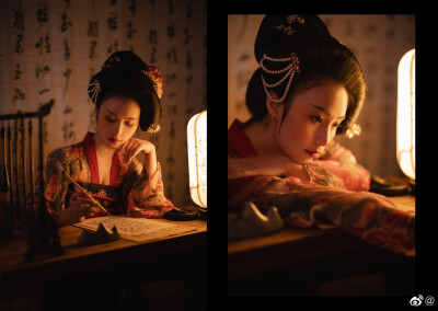 ——明日河桥重回首，月明千里故人遥——
摄影：@松溪大曲
梳妆：@啊啊啊啊啊阿shi
出镜：@肆玖-咸鱼也要认真生活
汉服：@幽窗小记-
场地：@白星摄影工作室
#汉服写真##汉服#