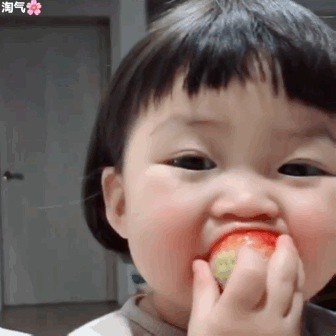 可爱表情包 萌娃 情侣日常～撒娇～