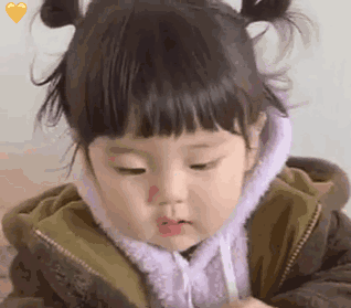 可爱表情包 萌娃 情侣日常～撒娇～