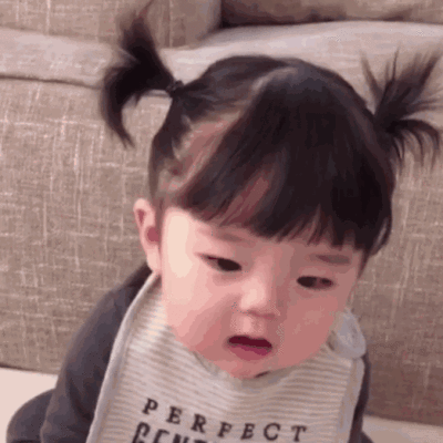 可爱表情包 萌娃 情侣日常～撒娇～