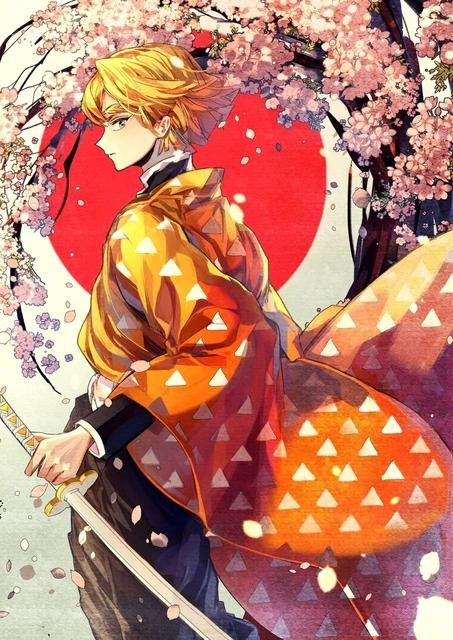 鬼灭之刃善逸手机壁纸