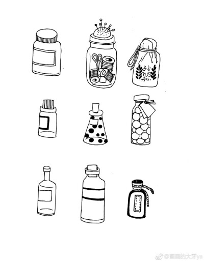 手账素材
简笔画