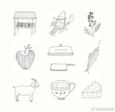 手账素材
简笔画