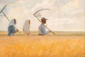 安娜·安彻（Anna Ancher，1859-1935）丹麦印象派女性画家，斯卡恩（Skagen）
画派代表人物，也是唯一来自本地的斯卡恩画家社团成员。作品多以北欧海滨城市的家庭日常生活为主题，她在作品中不断创新光色运用和构图布局。

她的丈夫迈克尔·安彻（Michael Ancher，1849-1927）也是丹麦著名画家，安娜是斯卡恩一家酒店老板的女儿，迈克尔是她的家庭教师，两人因绘画相识相恋。后来，安娜的声望超过了迈克尔。
安娜·安彻被认为是丹麦艺术的代表，是丹麦的骄傲，她和丈夫的画像被印在丹麦最大面值货币1000克朗上面。