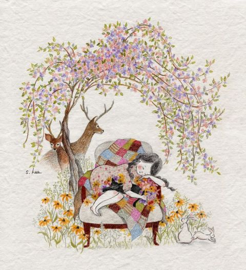 【插画】초록담쟁이——美丽的日子