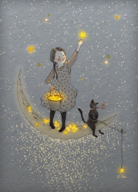 【插画】초록담쟁이——美丽的日子