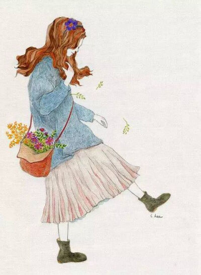 【插画】초록담쟁이——美丽的日子