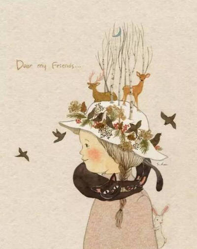 【插画】초록담쟁이——美丽的日子