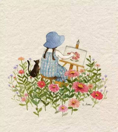 【插画】초록담쟁이——美丽的日子